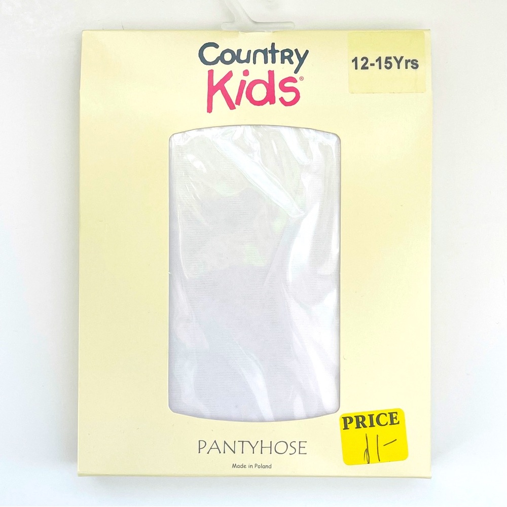 Country Kids Sheer White Pantyhose